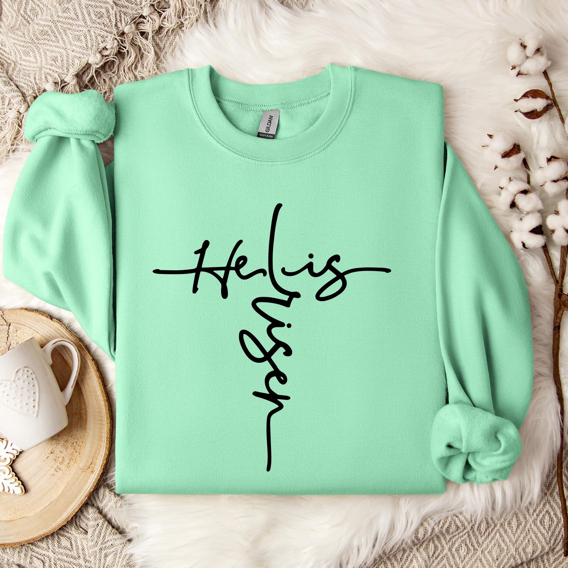 He Is Risen Cross Sweatshirt