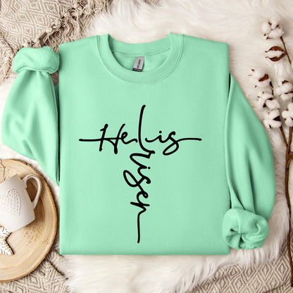 He Is Risen Cross Sweatshirt