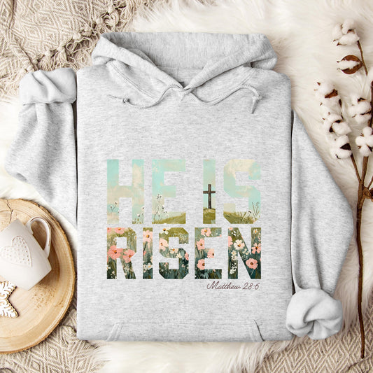 He Is Risen Matthew 28.6 01 Hoodie