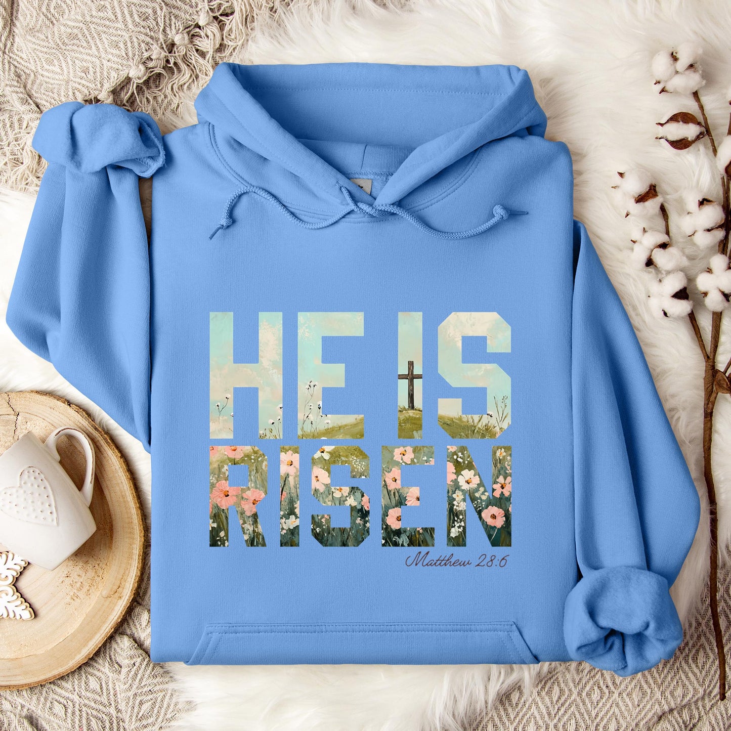 He Is Risen Matthew 28.6 01 Hoodie