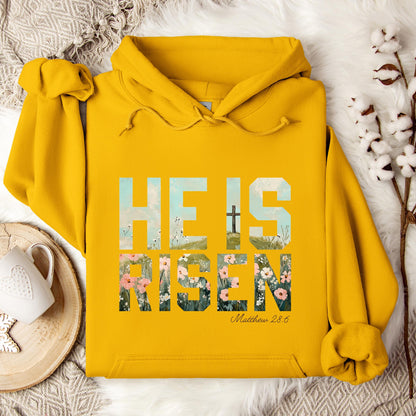 He Is Risen Matthew 28.6 01 Hoodie
