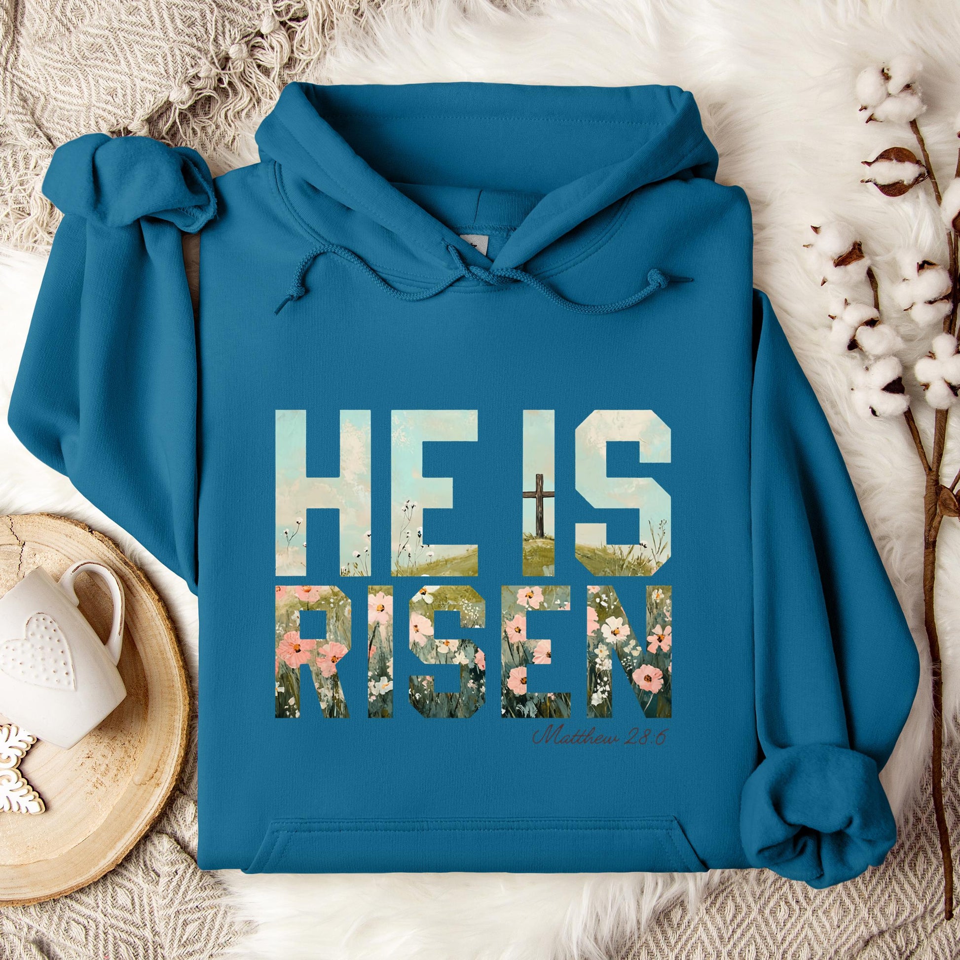 He Is Risen Matthew 28.6 01 Hoodie