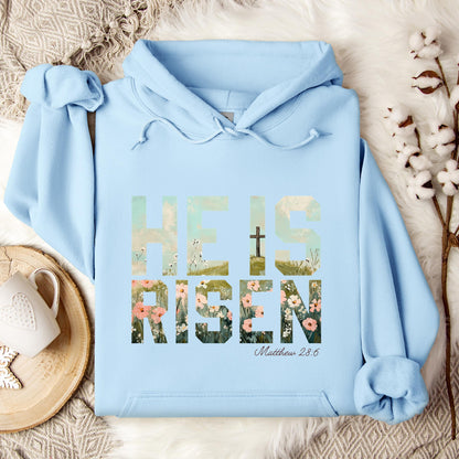 He Is Risen Matthew 28.6 01 Hoodie