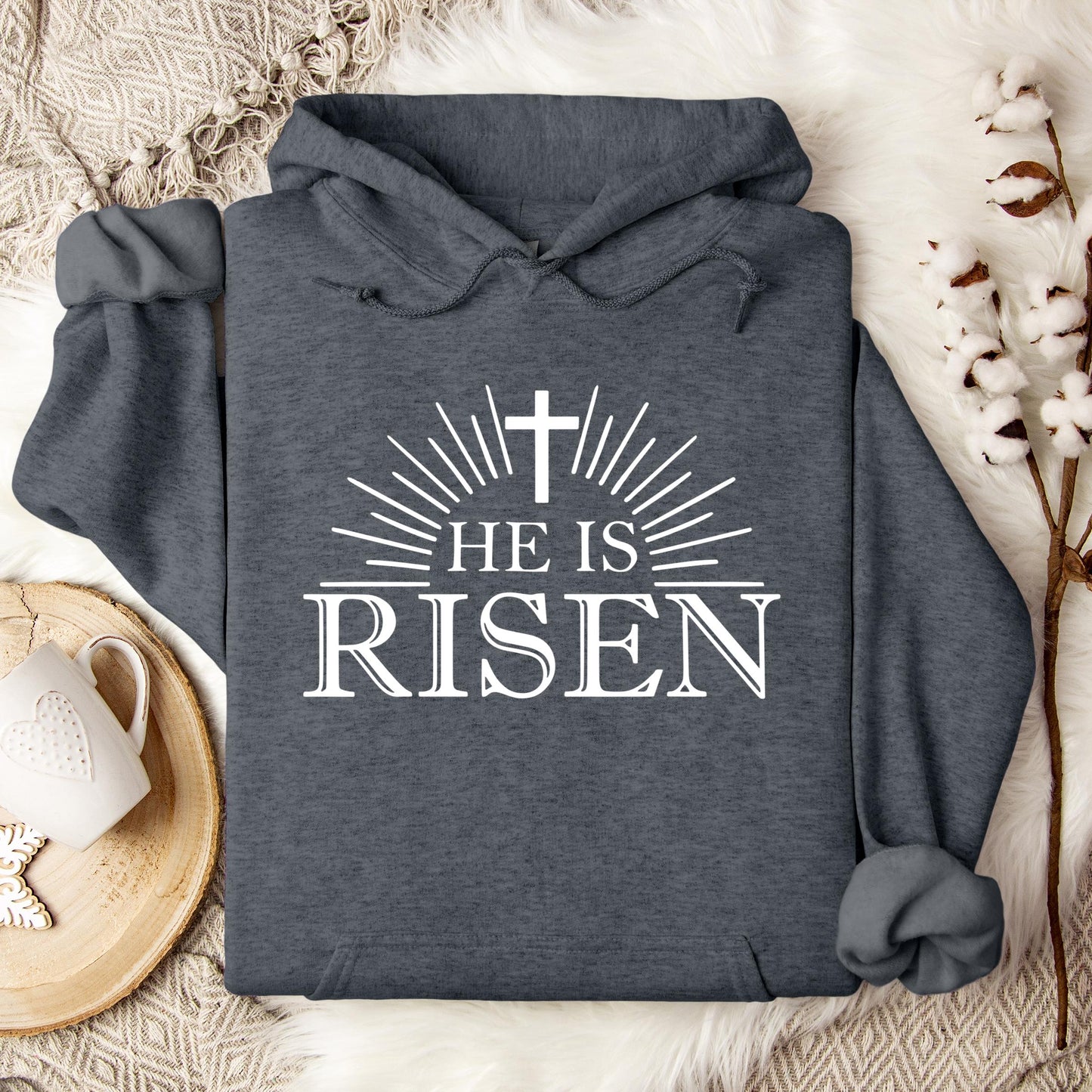 He Is Risen Matthew 28.6 03 Hoodie