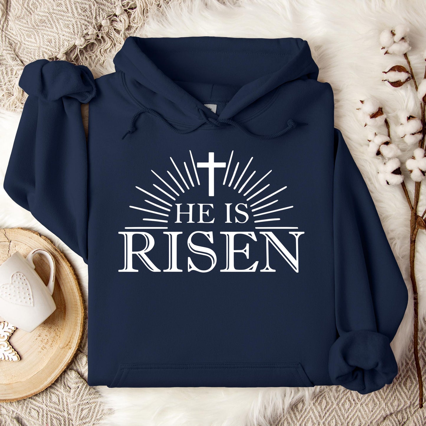 He Is Risen Matthew 28.6 03 Hoodie