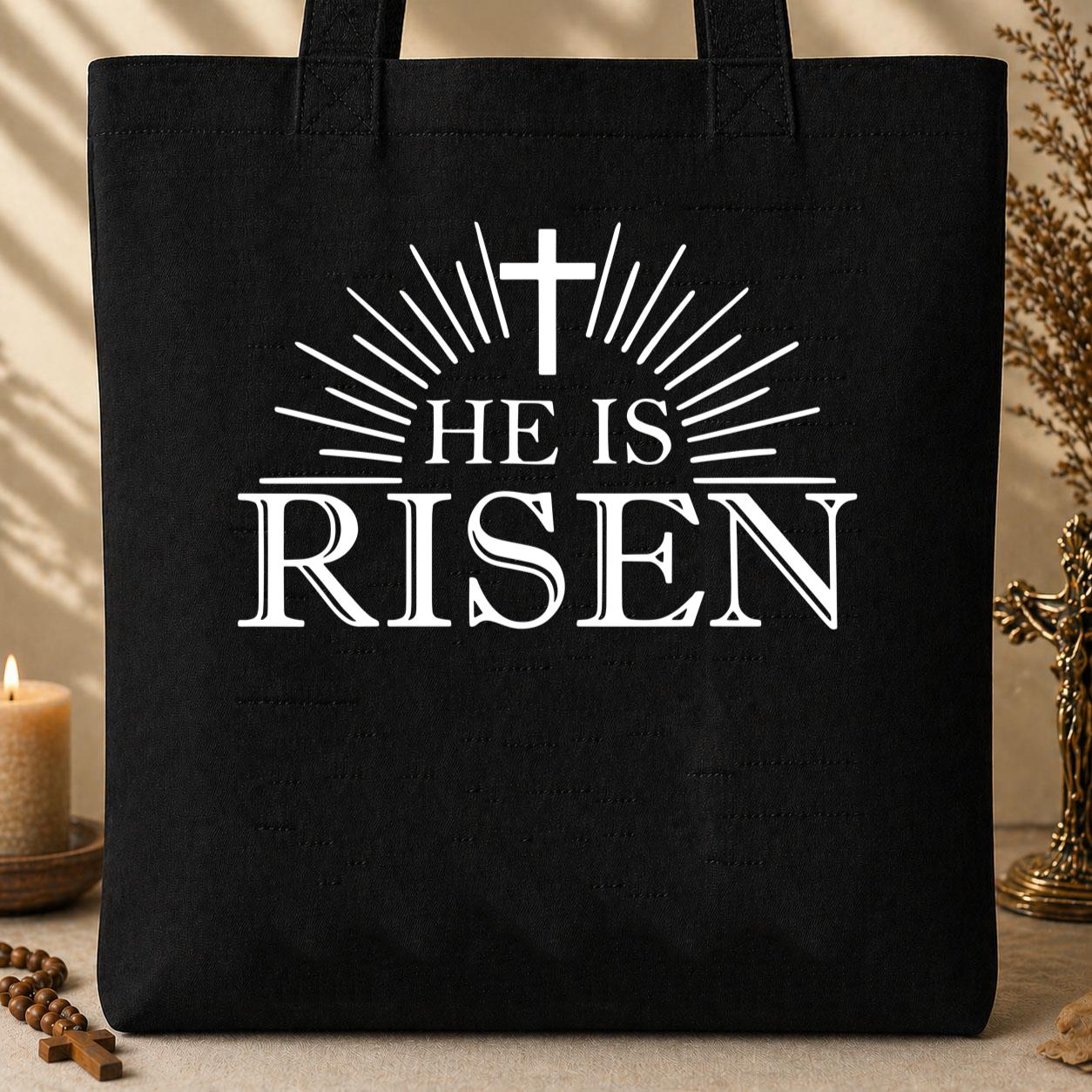 He Is Risen Matthew 28.6 03 Tote Bag