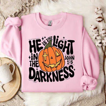 He Is The Light In The Darkness John 1.5 Sweatshirt