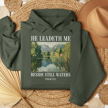 He Leadeth Me Beside Still Waters Psalm 23.2