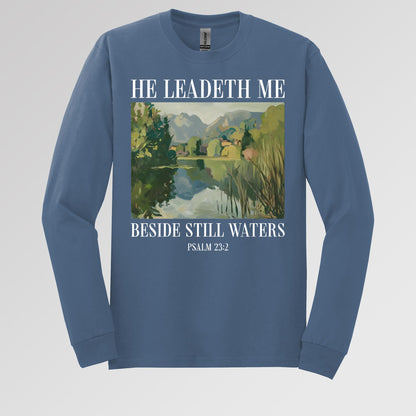 He Leadeth Me Beside Still Waters Psalm 23.2