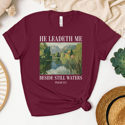 He Leadeth Me Beside Still Waters Psalm 23.2