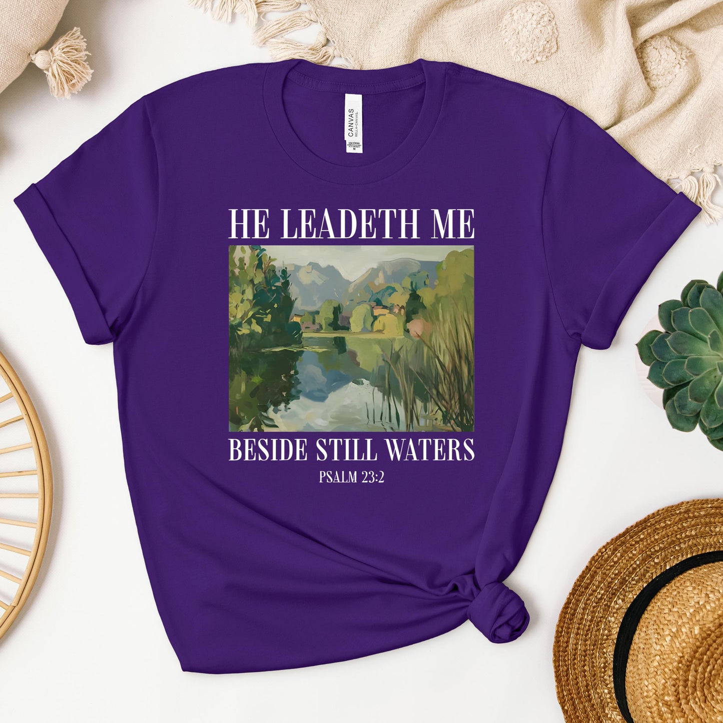 He Leadeth Me Beside Still Waters Psalm 23.2