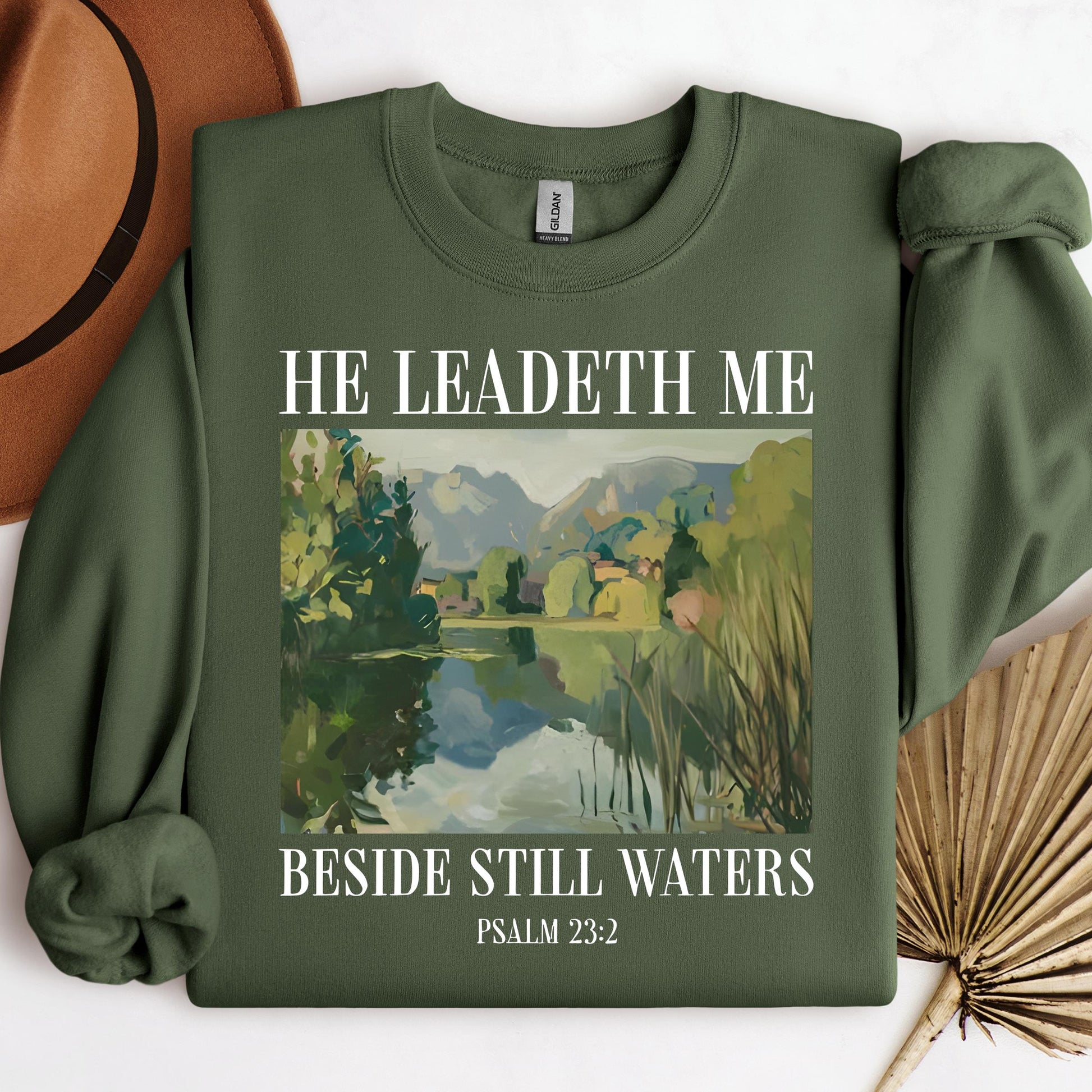 He Leadeth Me Beside Still Waters Psalm 23.2