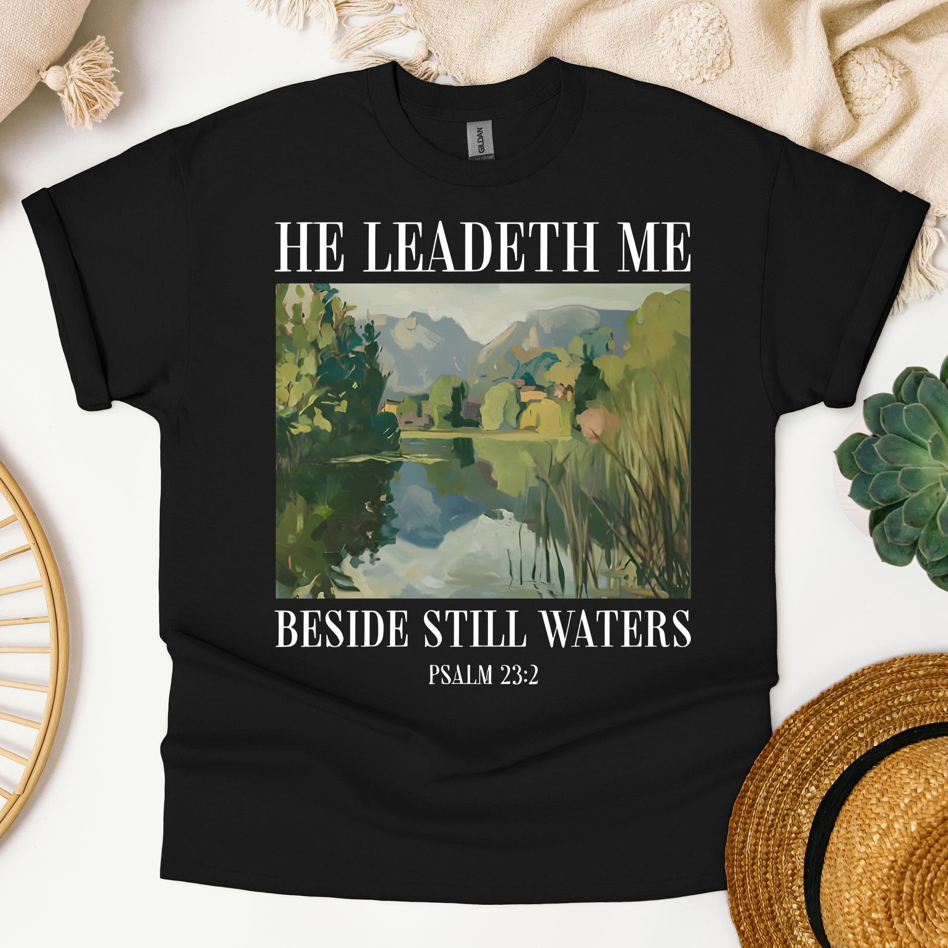 He Leadeth Me Beside Still Waters Psalm 23.2