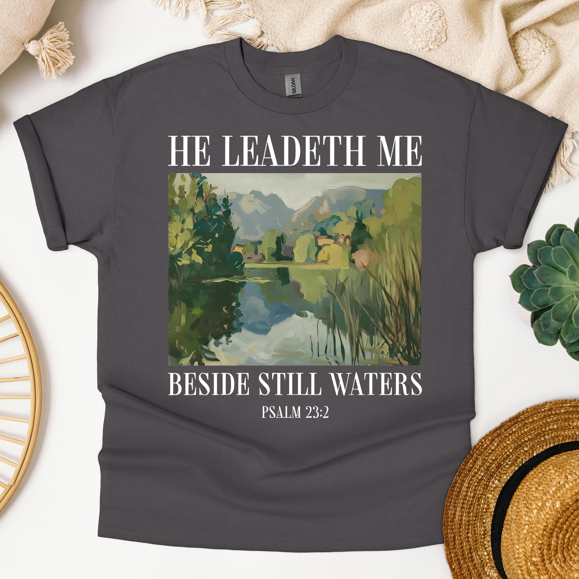 He Leadeth Me Beside Still Waters Psalm 23.2