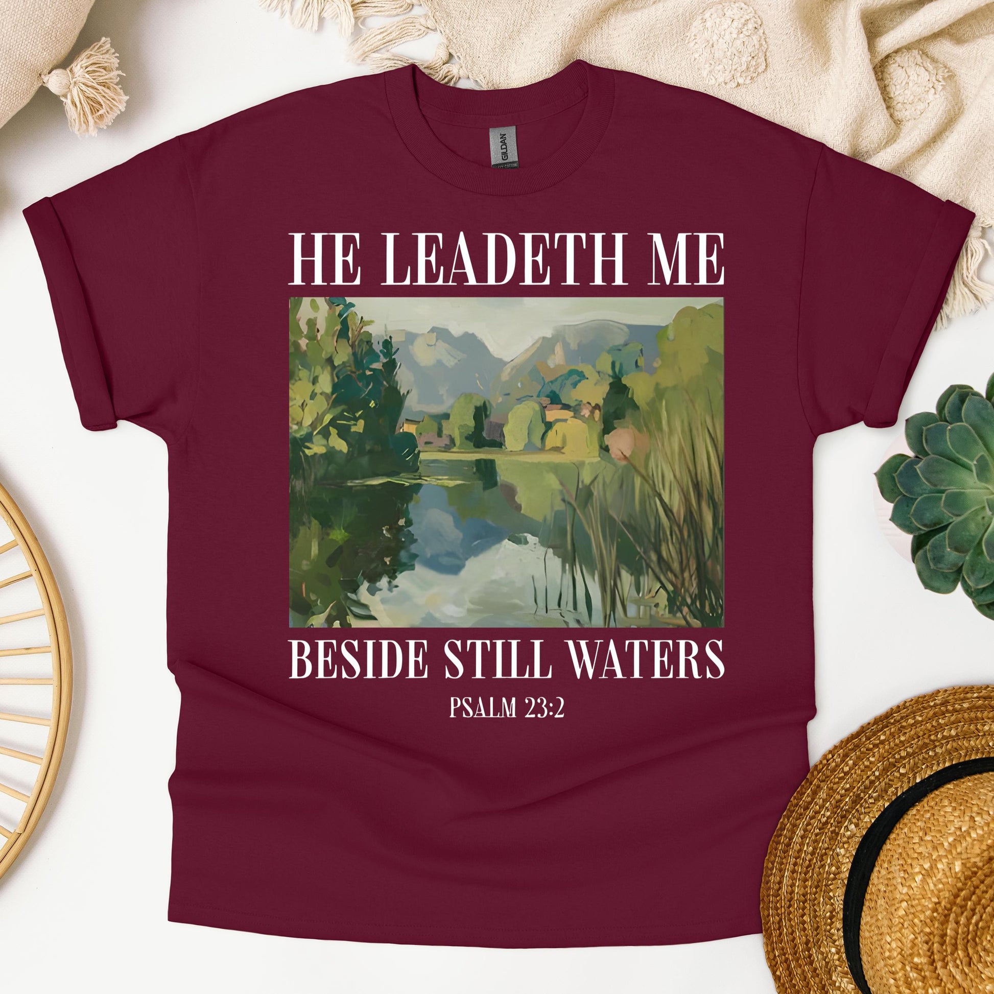 He Leadeth Me Beside Still Waters Psalm 23.2