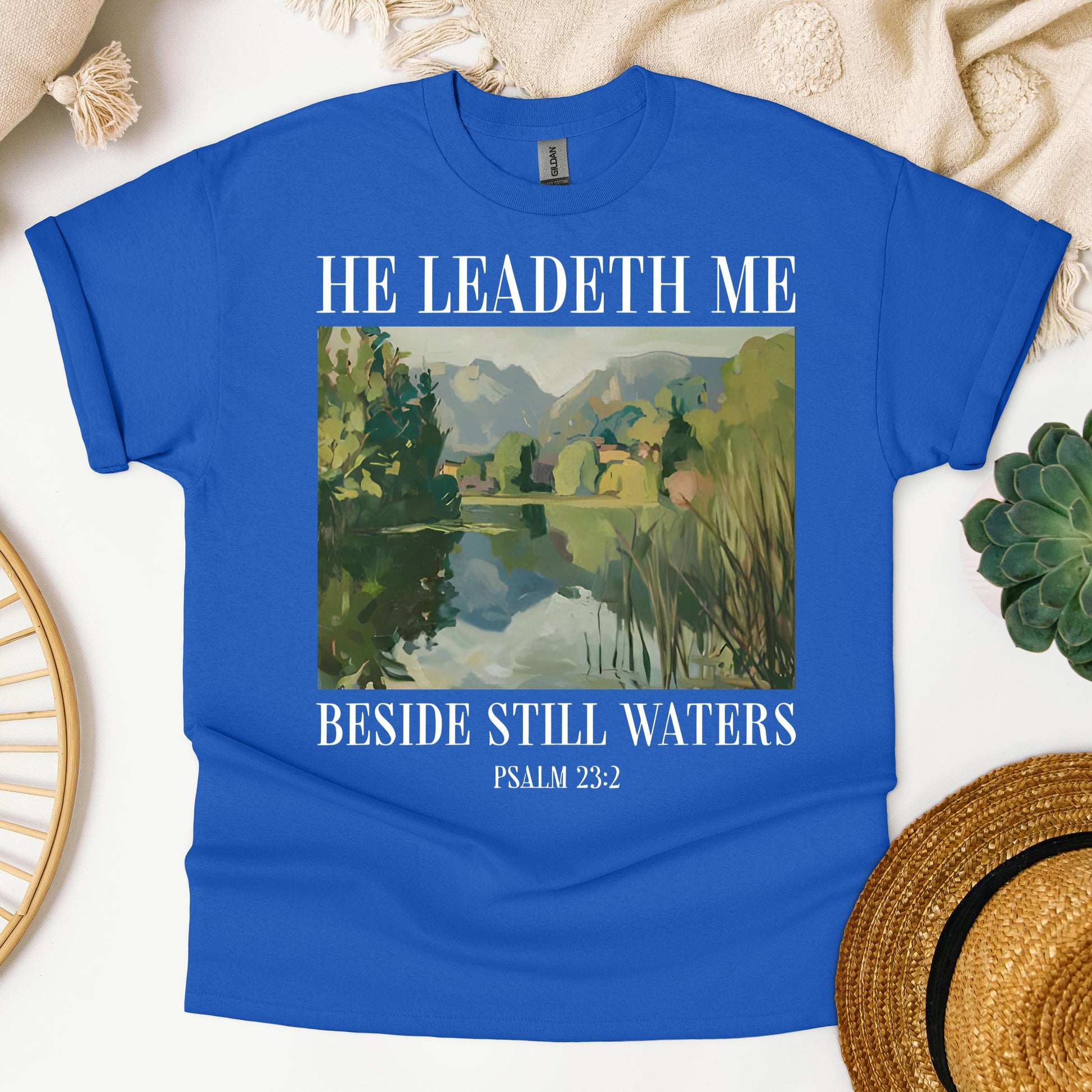 He Leadeth Me Beside Still Waters Psalm 23.2