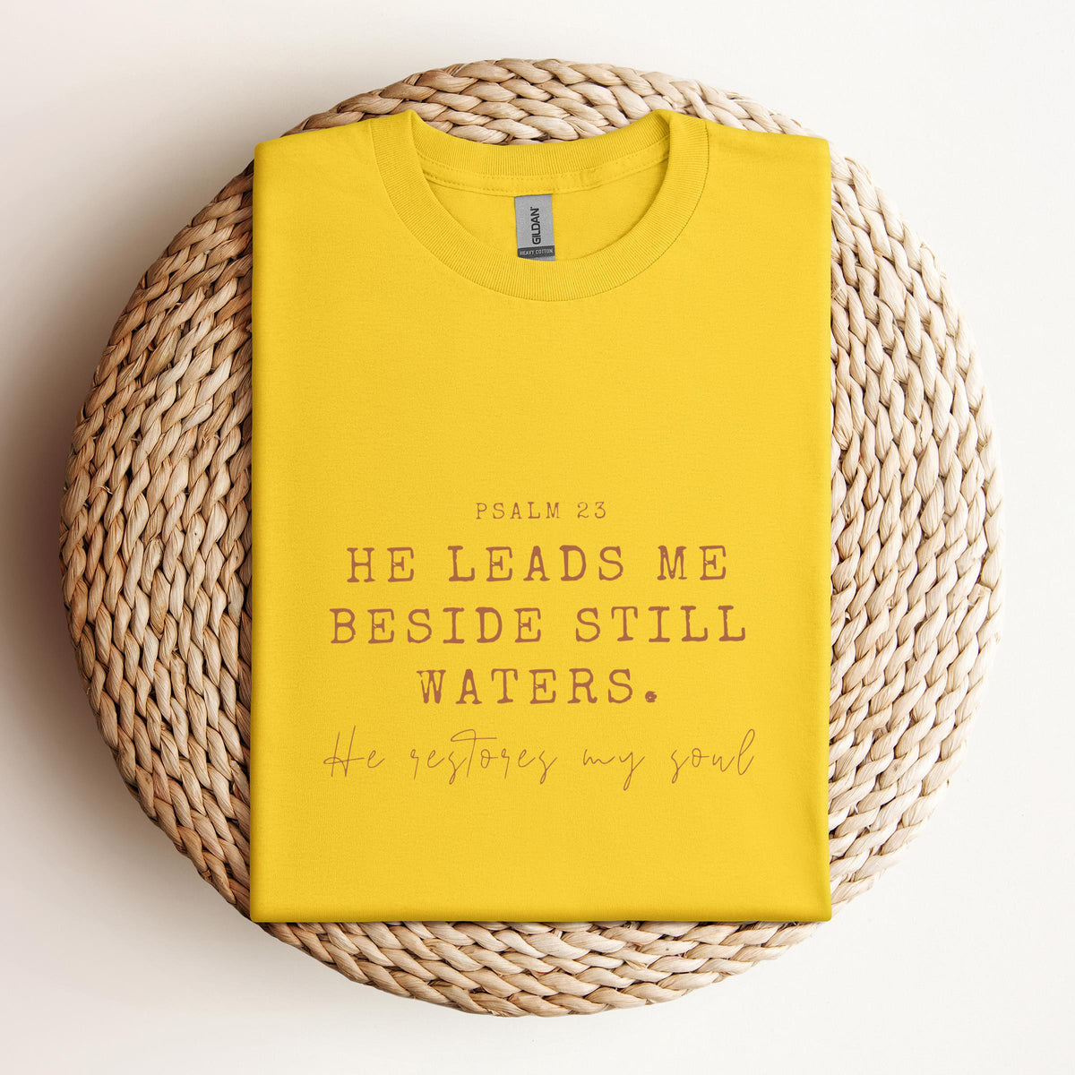 He Leads Me Beside Still Waters He Restores My Soul Psalm 23