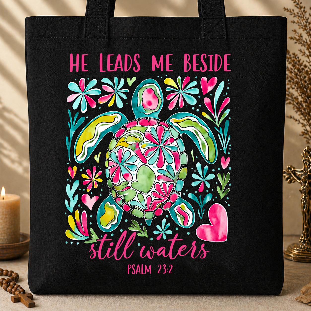 He Leads Me Beside Still Waters Psalm 23.2 01