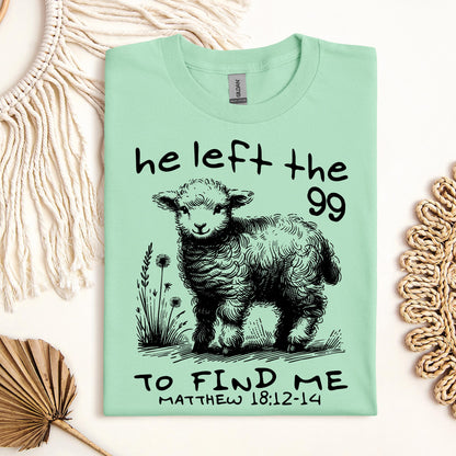 He Left The 99 To find Me matthew 18.12 -14 02