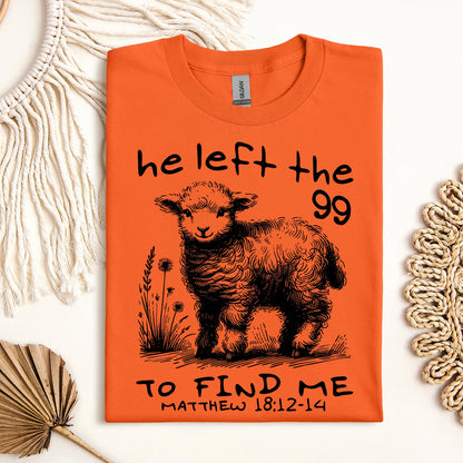 He Left The 99 To find Me matthew 18.12 -14 02