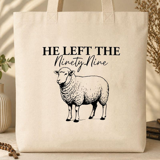 He Left The Ninety Nine Tote Bag