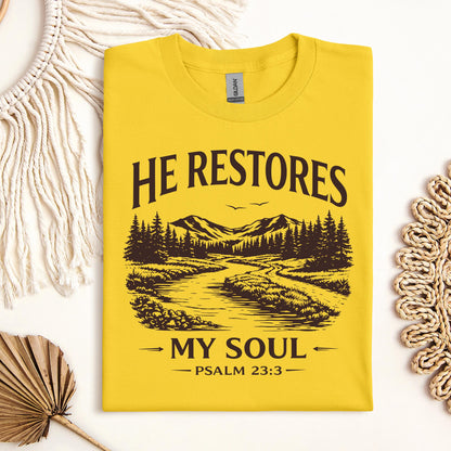 He Restores My Soul Psalm 23.3 08