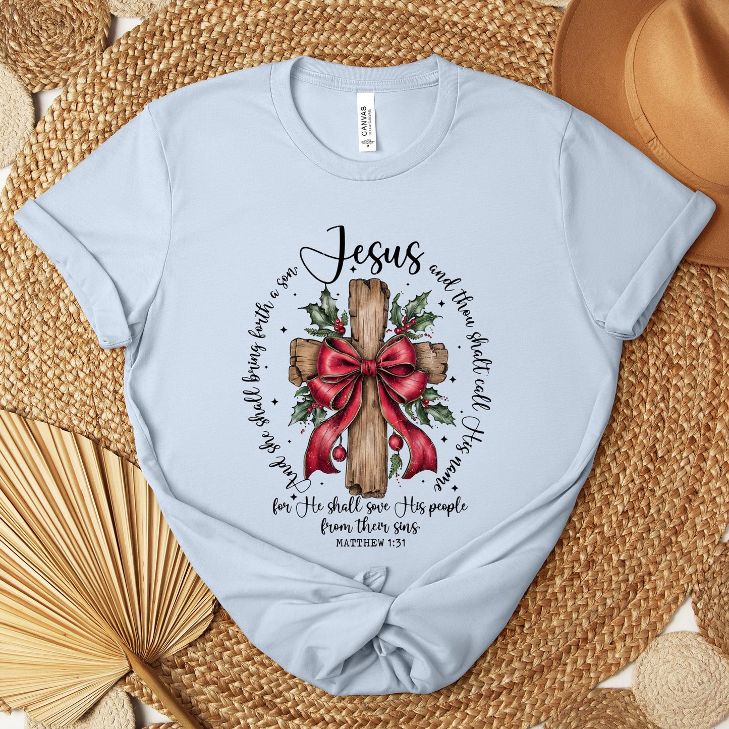 He Shall Save His People From Their Sins Matthew 1.31 Premium T-shirt