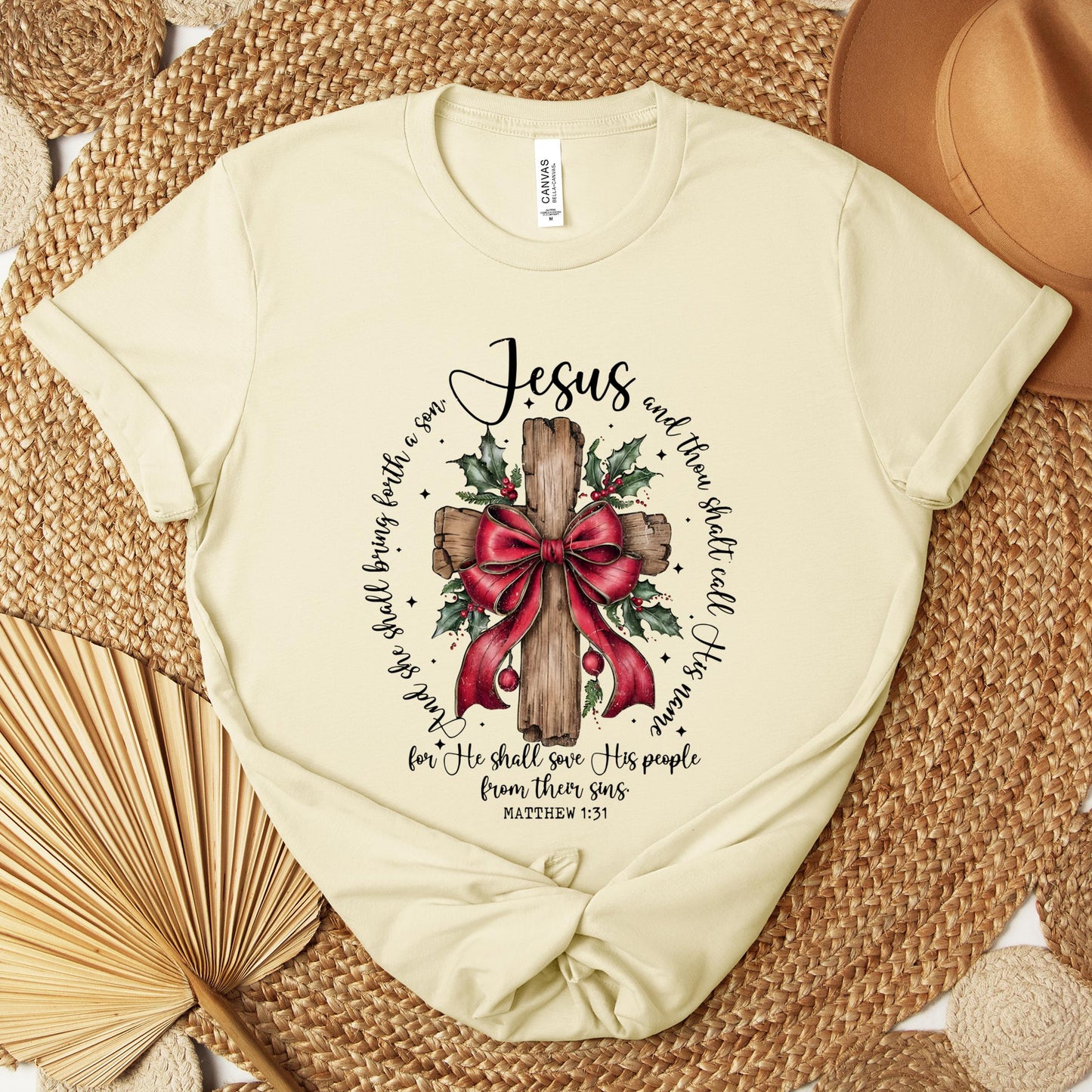 He Shall Save His People From Their Sins Matthew 1.31 Premium T-shirt