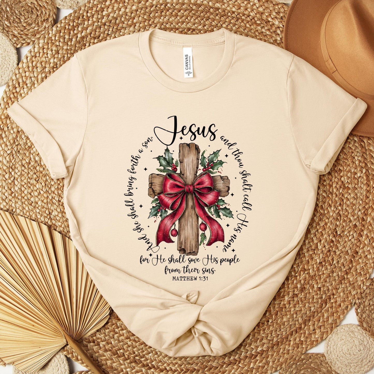 He Shall Save His People From Their Sins Matthew 1.31 Premium T-shirt