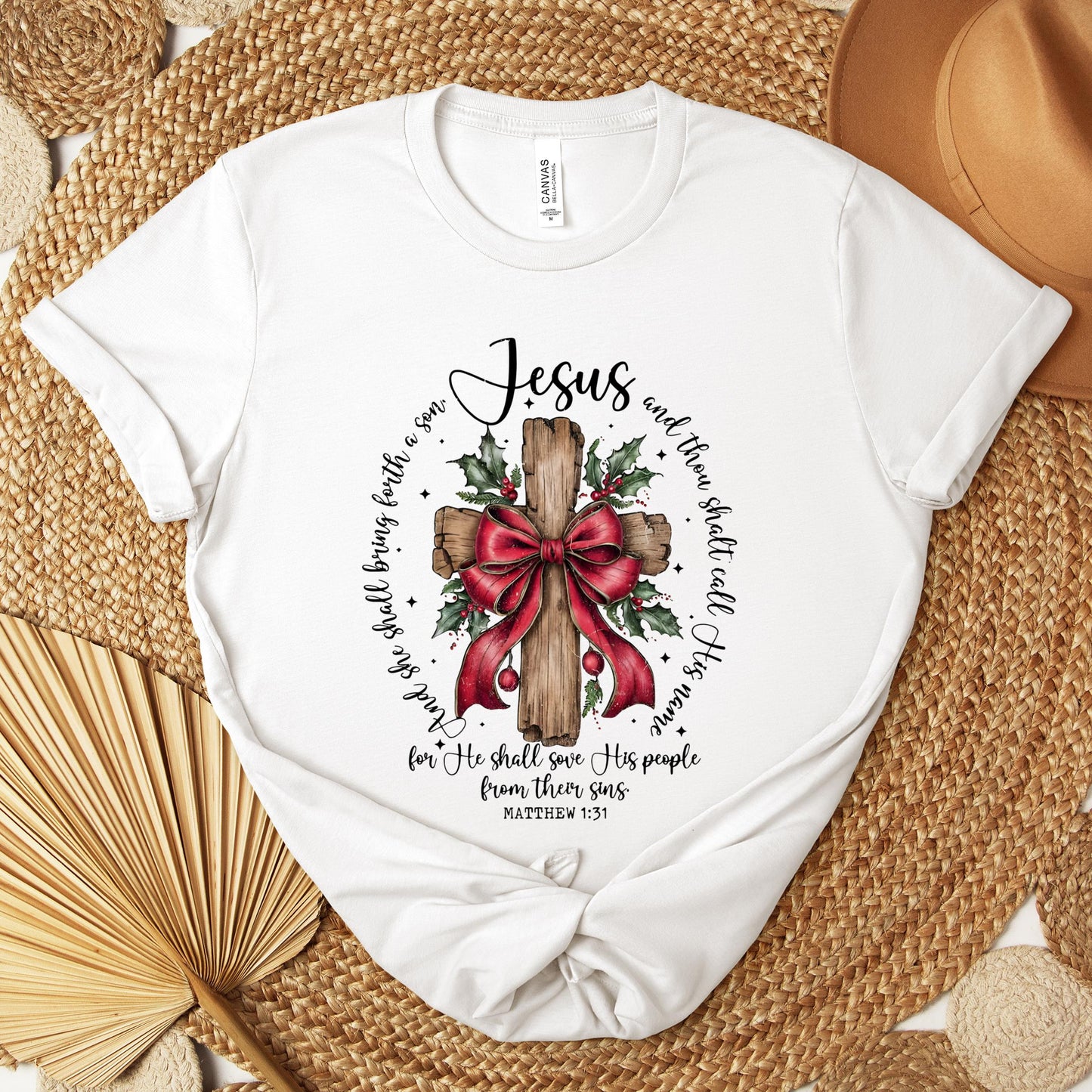 He Shall Save His People From Their Sins Matthew 1.31 Premium T-shirt