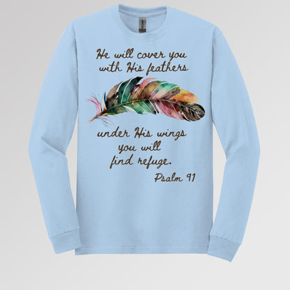 He Will Cover You With His Feathers Under His Wings You Will Find Refuge Psalm 91 01