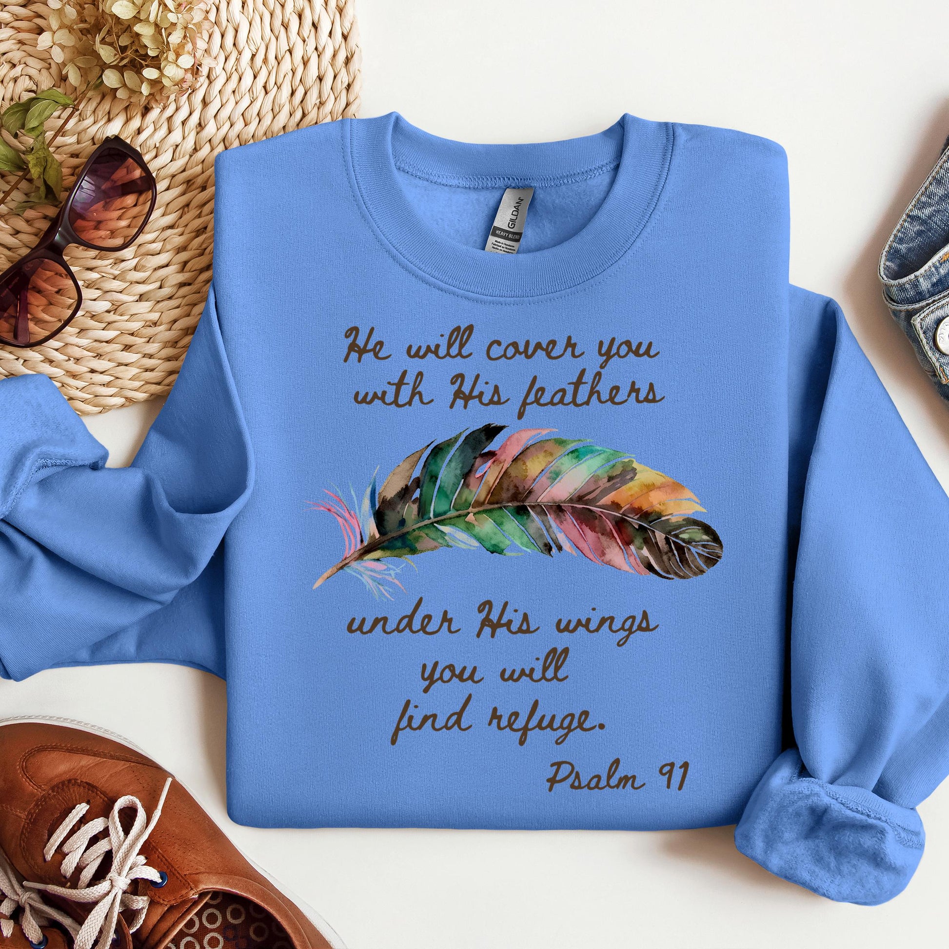 He Will Cover You With His Feathers Under His Wings You Will Find Refuge Psalm 91 01