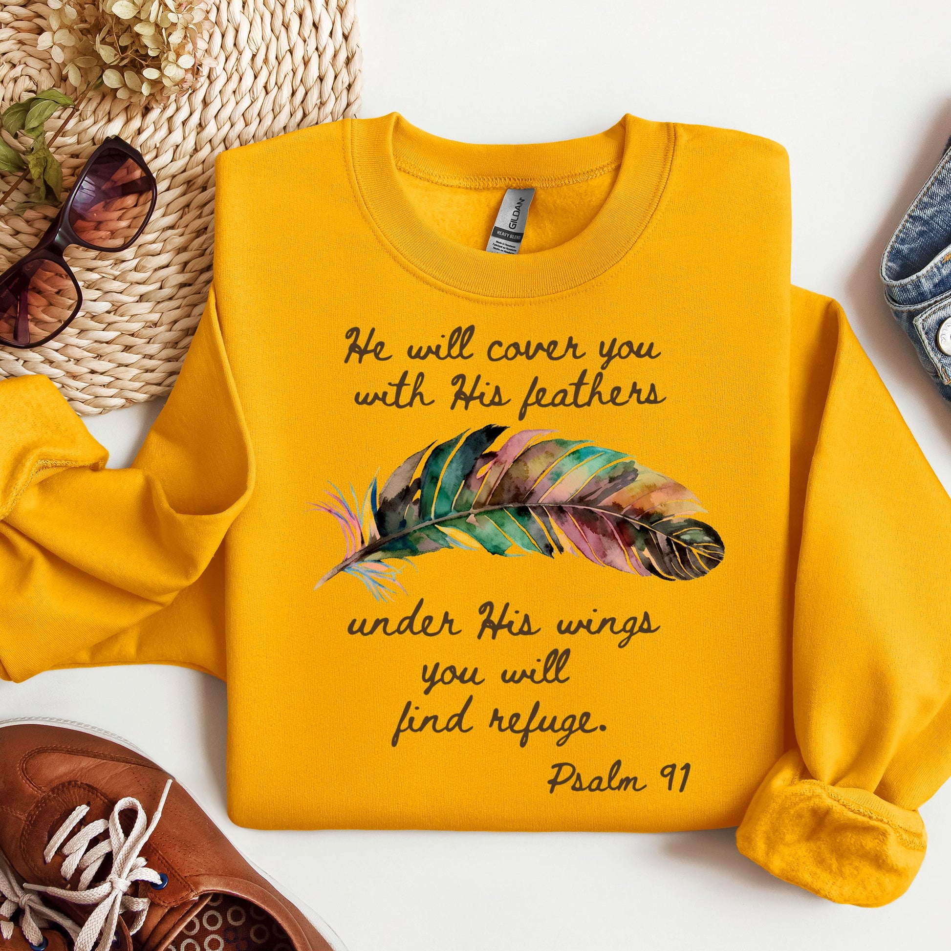 He Will Cover You With His Feathers Under His Wings You Will Find Refuge Psalm 91 01