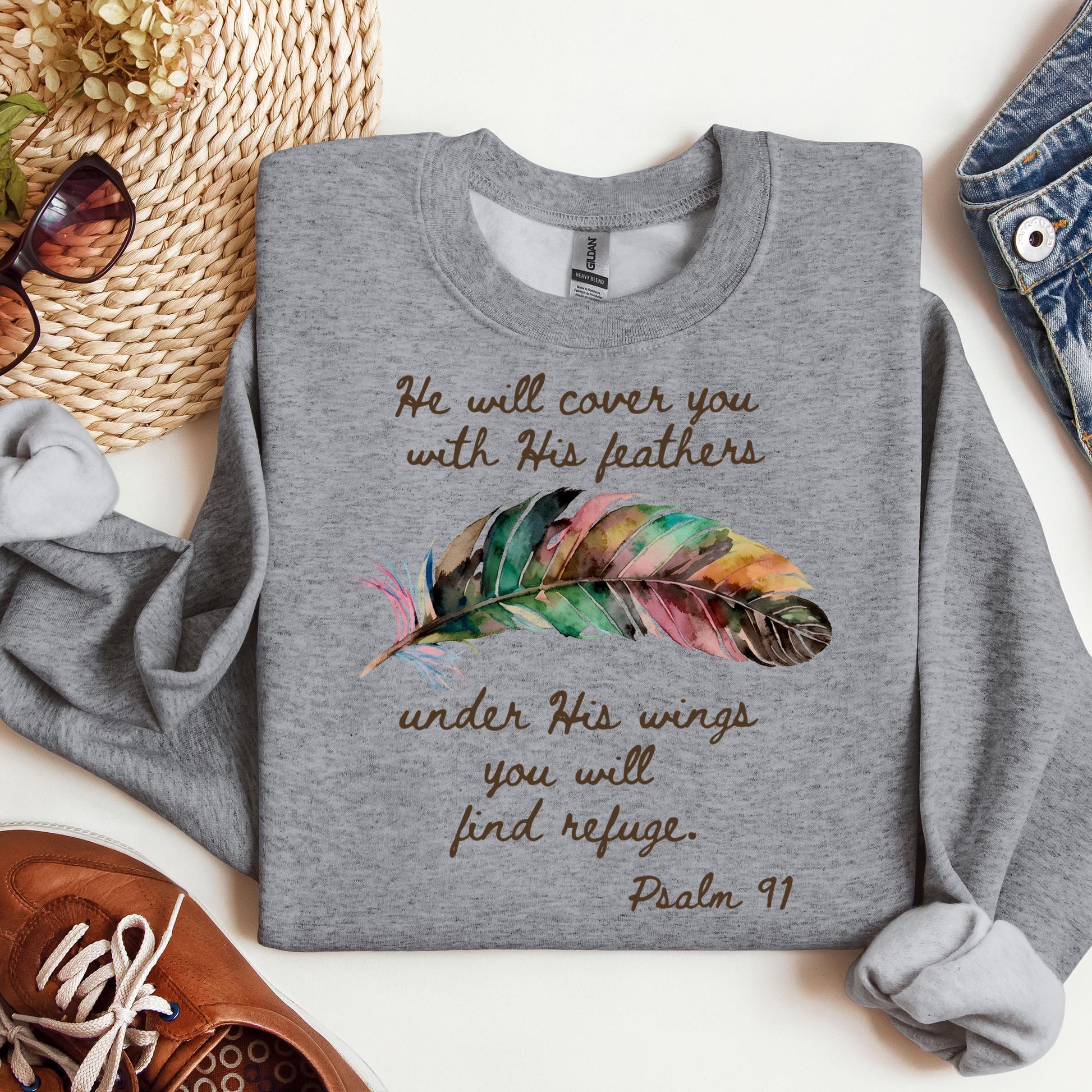 He Will Cover You With His Feathers Under His Wings You Will Find Refuge Psalm 91 01