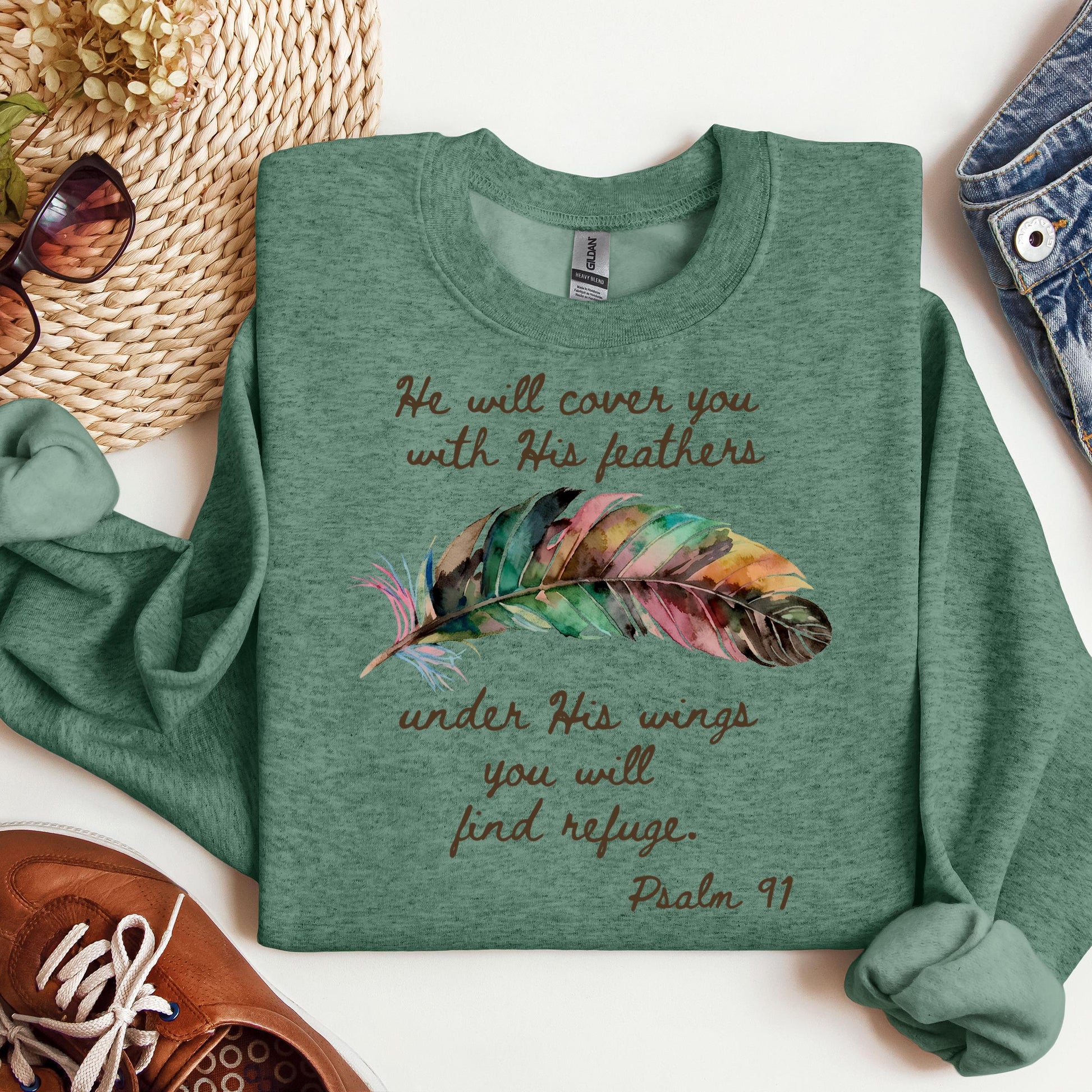 He Will Cover You With His Feathers Under His Wings You Will Find Refuge Psalm 91 01