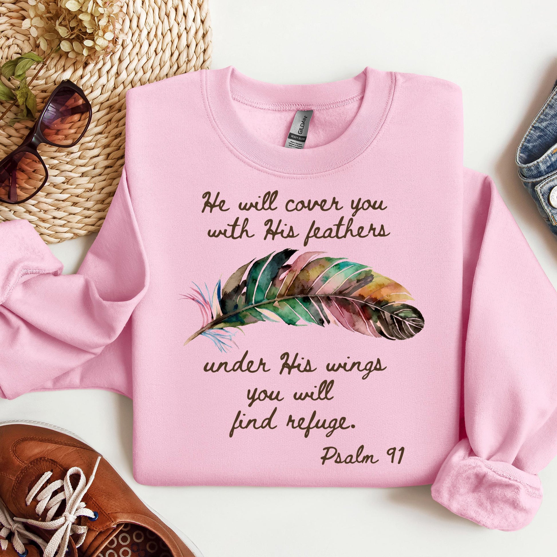 He Will Cover You With His Feathers Under His Wings You Will Find Refuge Psalm 91 01