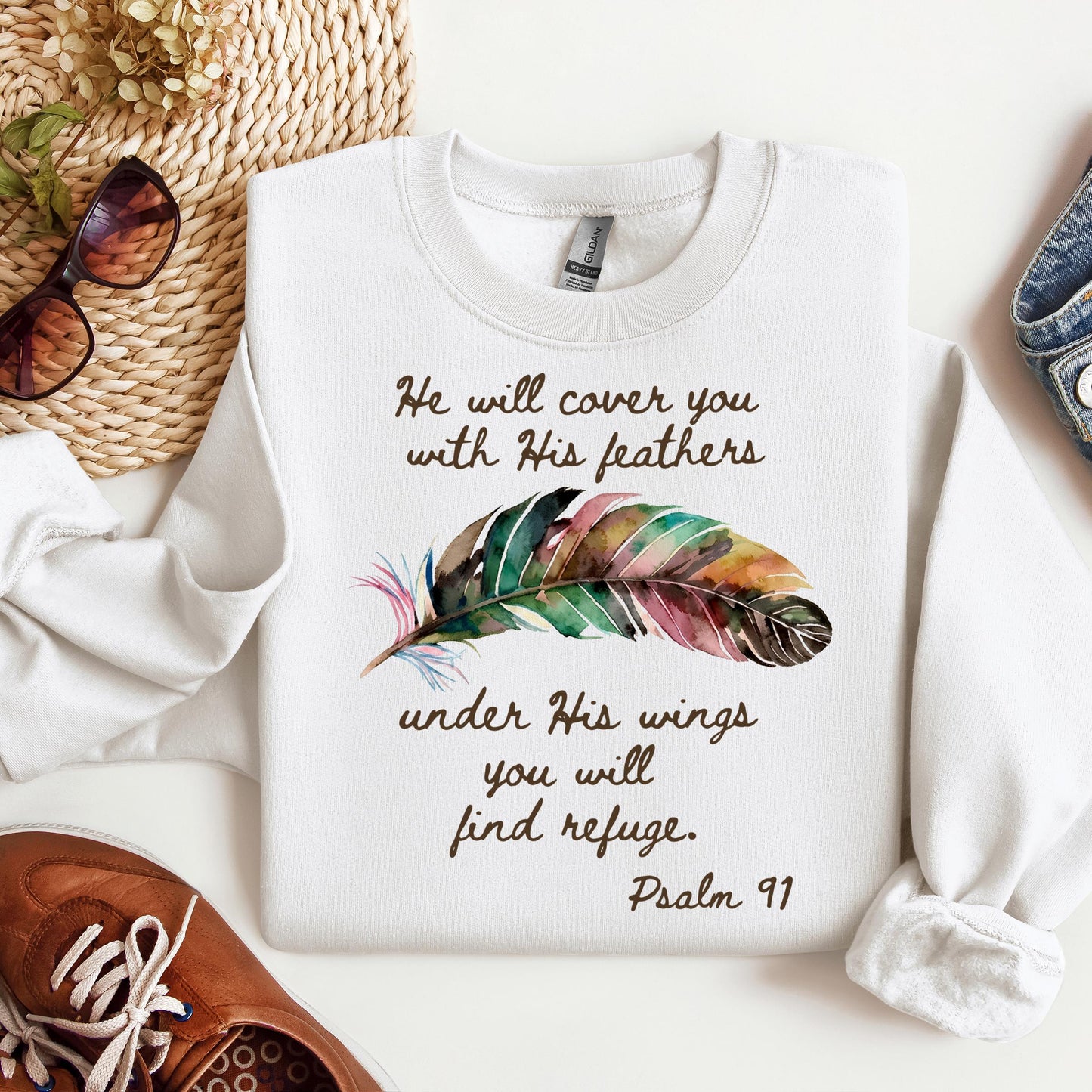 He Will Cover You With His Feathers Under His Wings You Will Find Refuge Psalm 91 01