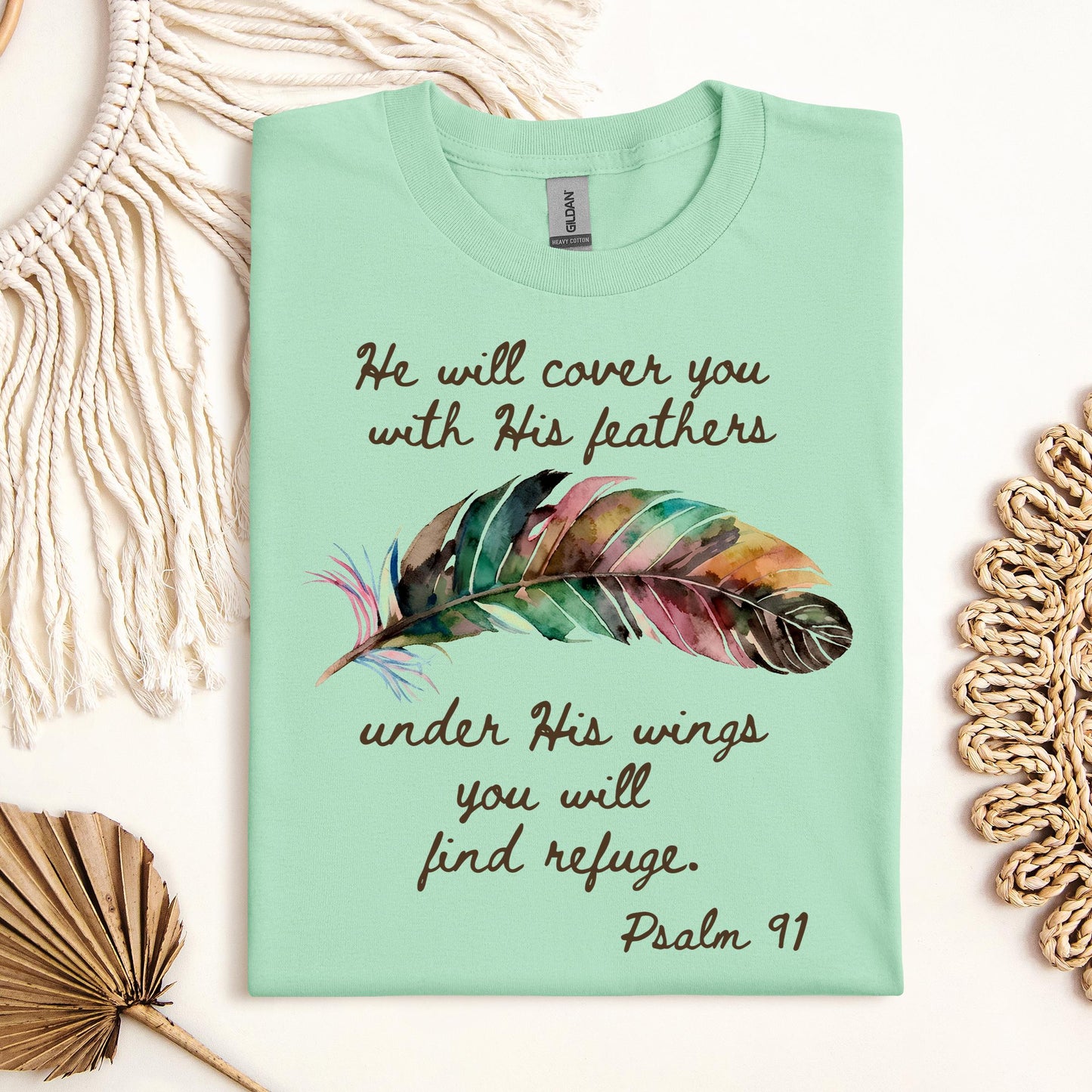 He Will Cover You With His Feathers Under His Wings You Will Find Refuge Psalm 91 01