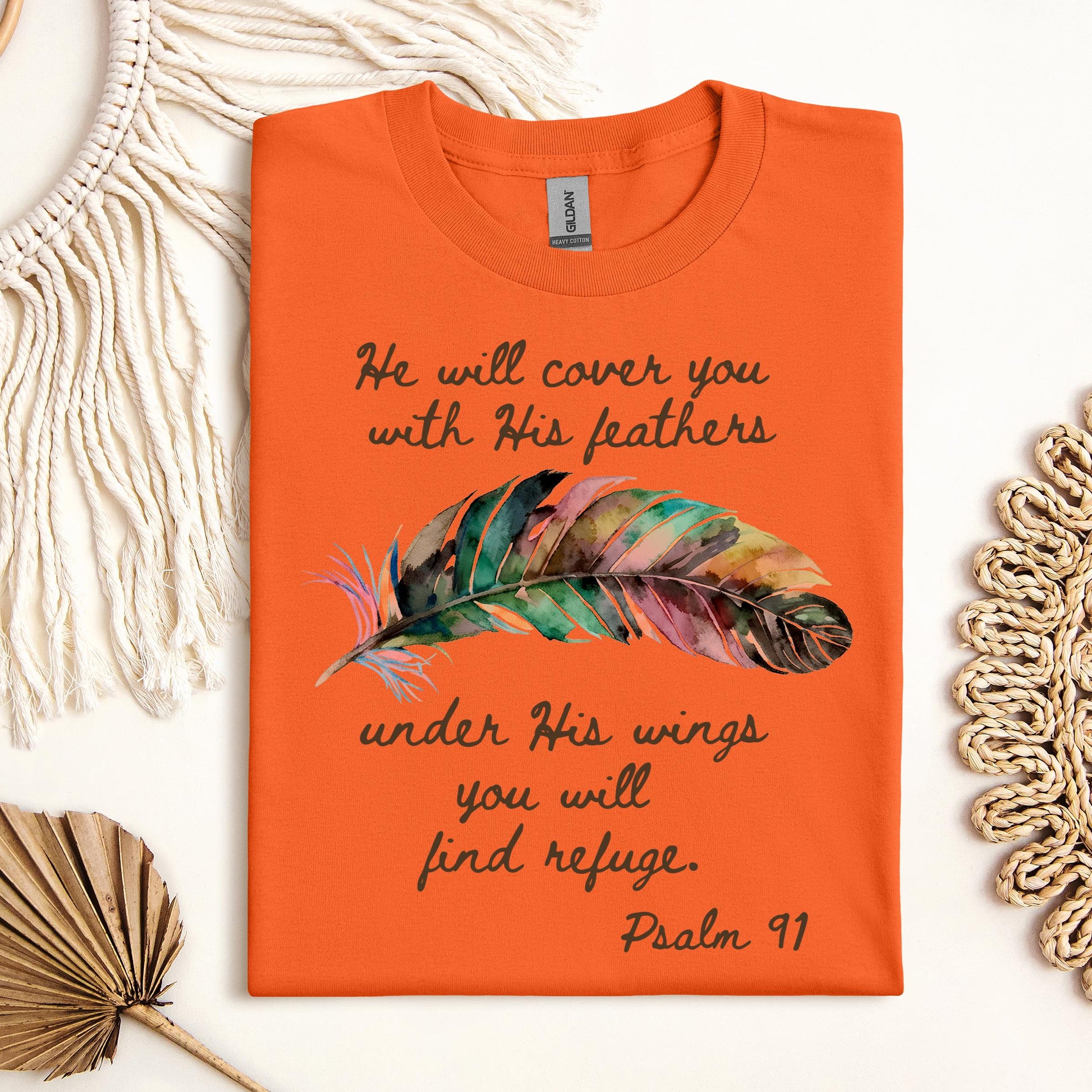 He Will Cover You With His Feathers Under His Wings You Will Find Refuge Psalm 91 01