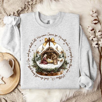 He Will Save His People From Their Sins Matthew 1.21 Sweatshirt