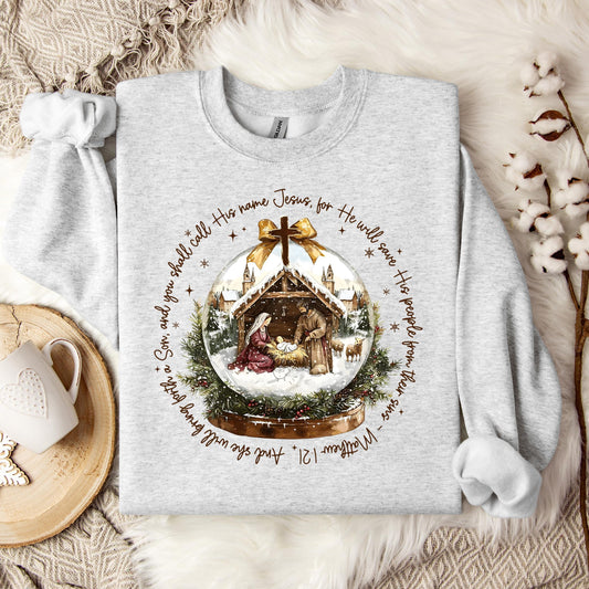 He Will Save His People From Their Sins Matthew 1.21 Sweatshirt