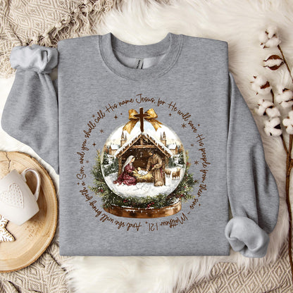 He Will Save His People From Their Sins Matthew 1.21 Sweatshirt