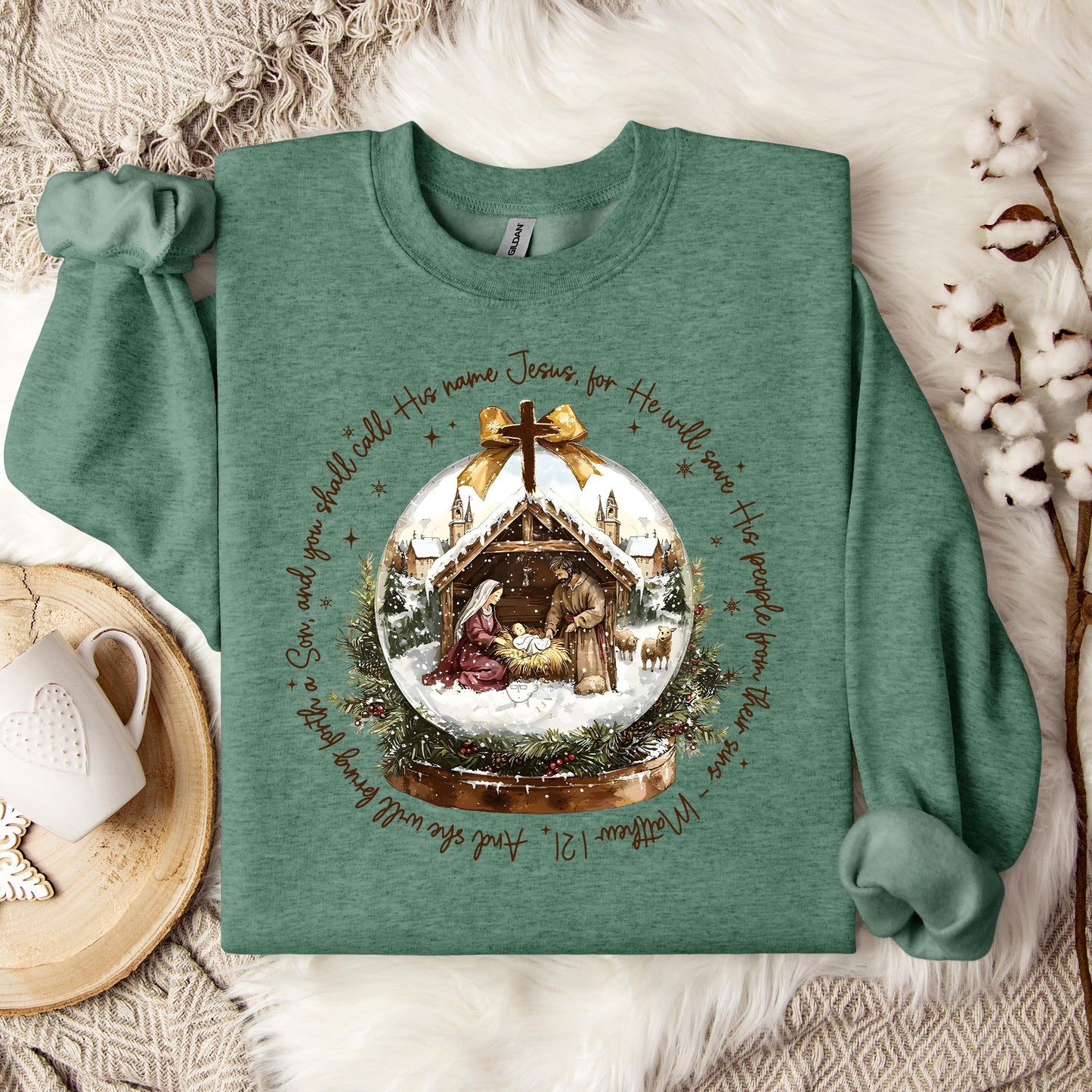 He Will Save His People From Their Sins Matthew 1.21 Sweatshirt