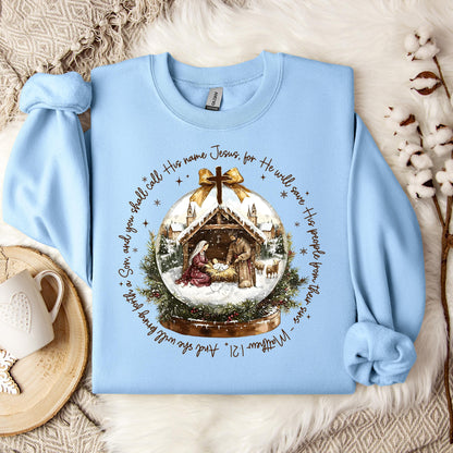 He Will Save His People From Their Sins Matthew 1.21 Sweatshirt