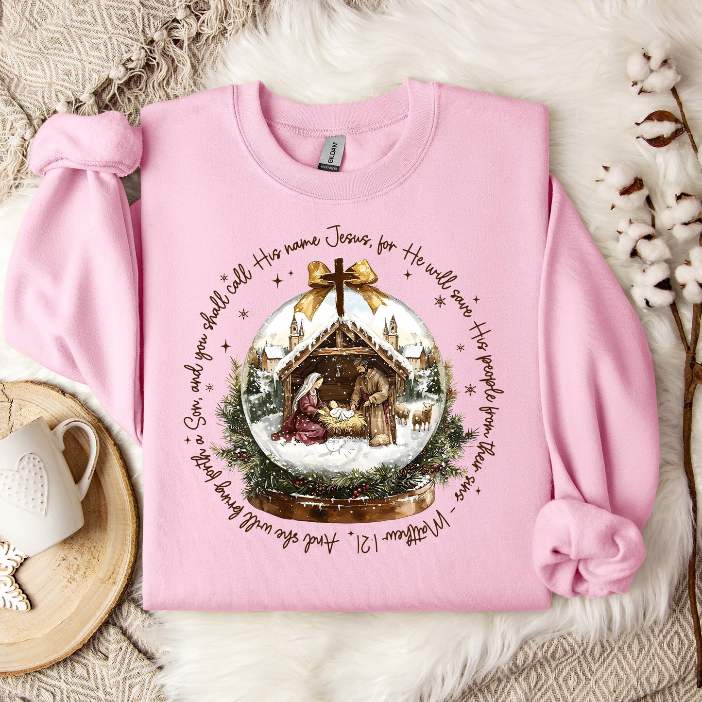 He Will Save His People From Their Sins Matthew 1.21 Sweatshirt