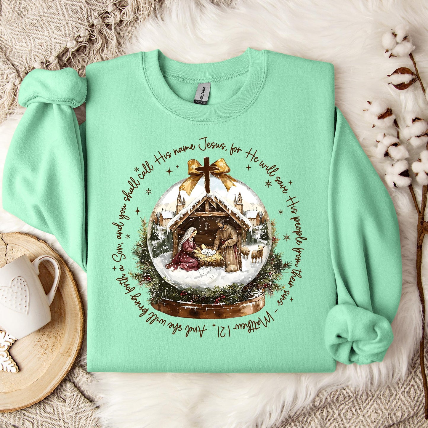 He Will Save His People From Their Sins Matthew 1.21 Sweatshirt