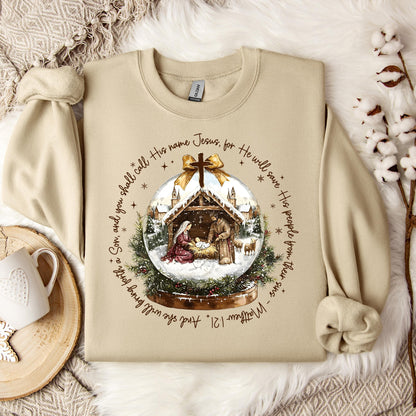 He Will Save His People From Their Sins Matthew 1.21 Sweatshirt