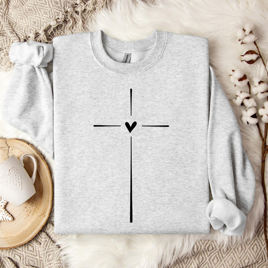 Heart Cross 01 Sweatshirt