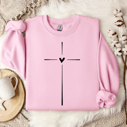 Heart Cross 01 Sweatshirt