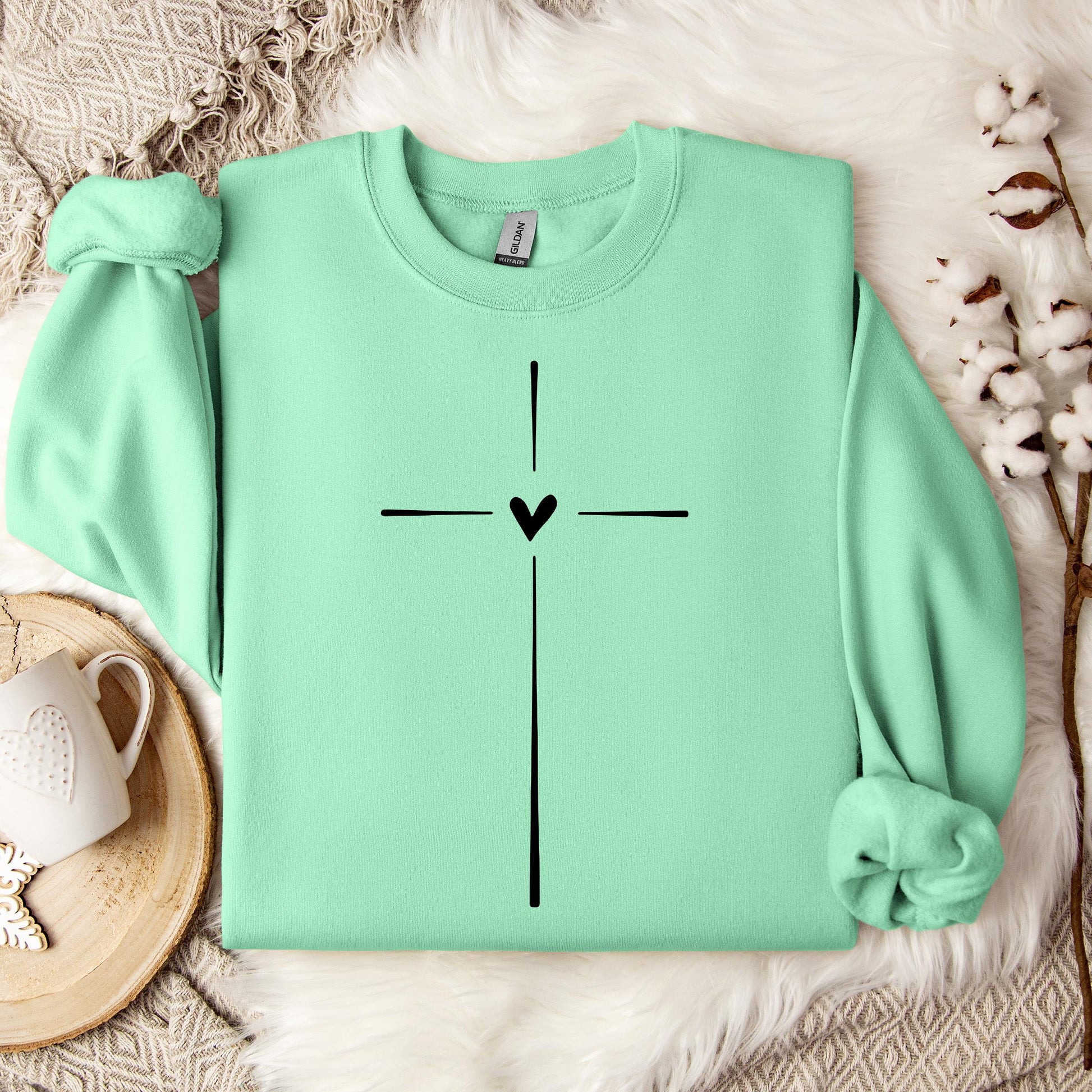 Heart Cross 01 Sweatshirt